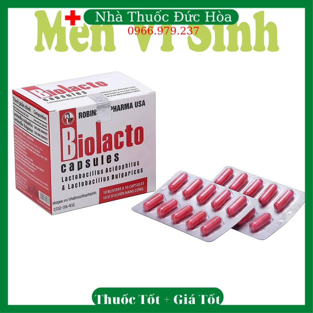 Viên uống Men Vi SInh Biolacto Robinson Pharma - tăng cường sức khỏe đường tiêu hóa (100 viên) t