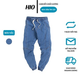 [XẢ KHO] Quần Jean jogger nam AMANO cạp chun có dây rút, trẻ trung, năng động - QJ019