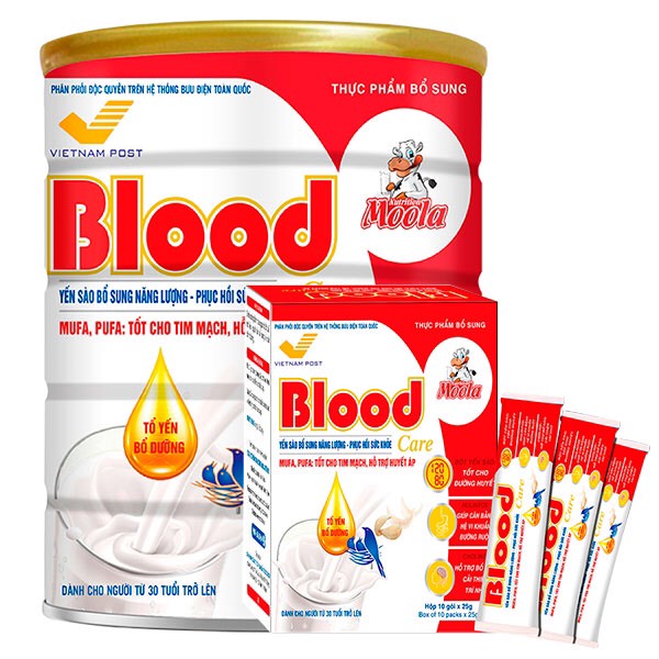 Sữa bột đặc biệt cho người huyết áp và người cao tuổi BLOOD CARE 800g