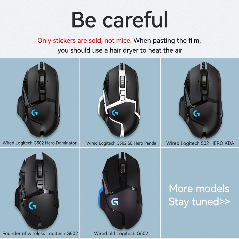 Băng Keo Dán Chống Trượt Chống Mồ Hôi Cho Máy Tính Logitech G502 Hero