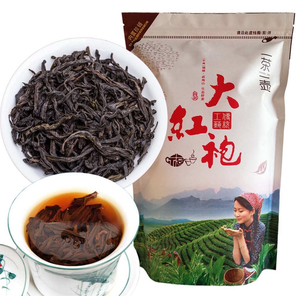 250g Oolong Da Hong Pao Trà Wulong Dahongpao Áo Choàng Đỏ Trà Lớn
