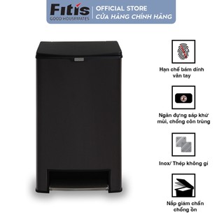 Thùng Rác Fitis Mega - Vuông Đạp Cao (40L)