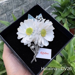 Hoa cài áo handmade cúc hoạ mi cv26 - hutalina