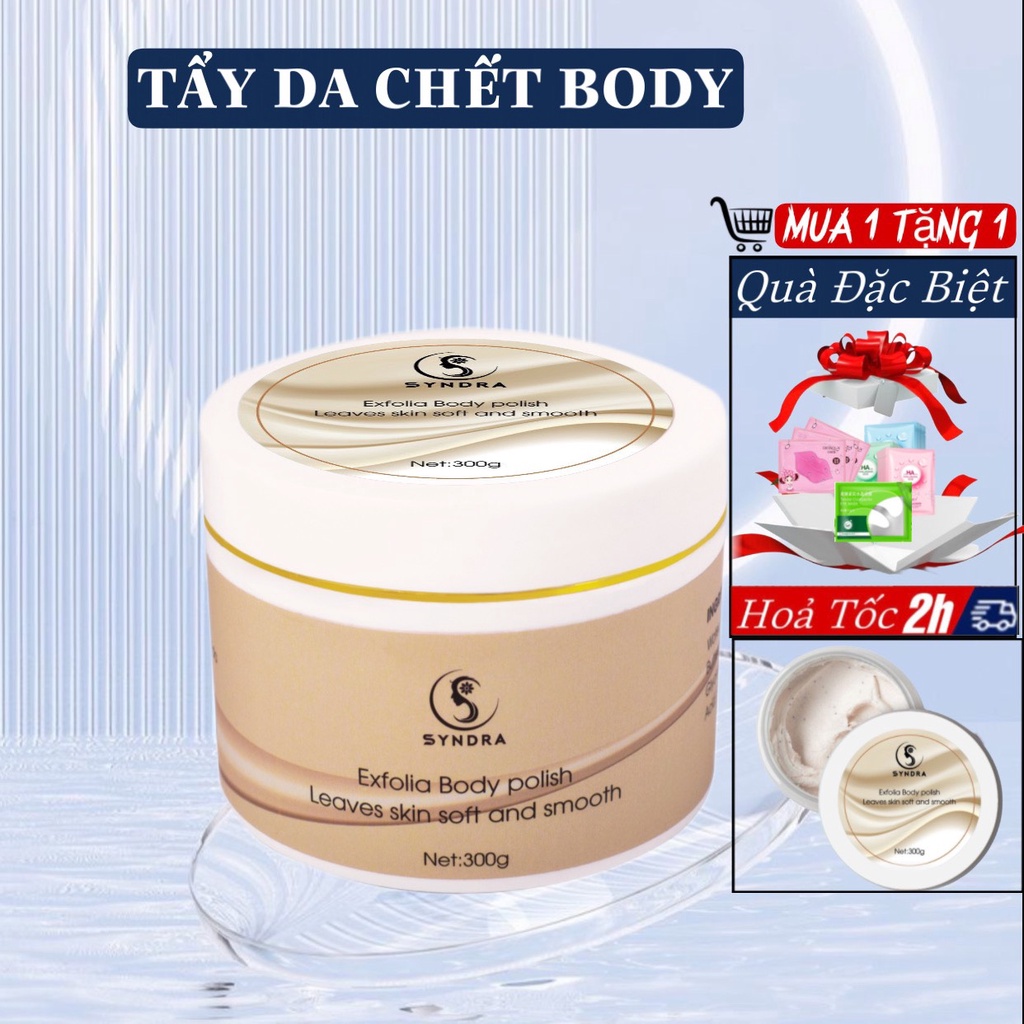Tẩy tế bào chết body Syndra body 300g tẩy tế bào chết toàn thân hiệu