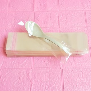 100g (~120cái) Túi Opp dán mép 6x20cm (+ 4cm) - Túi nilon băng keo dán miệng
