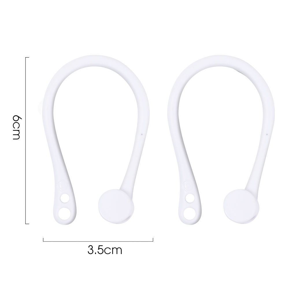 Set 2 Móc Tai Nghe Không Dây Bằng Silicone Chống Thất Lạc Nhỏ Gọn Tiện Lợi Dành Cho Văn Phòng / Hàng Ngày