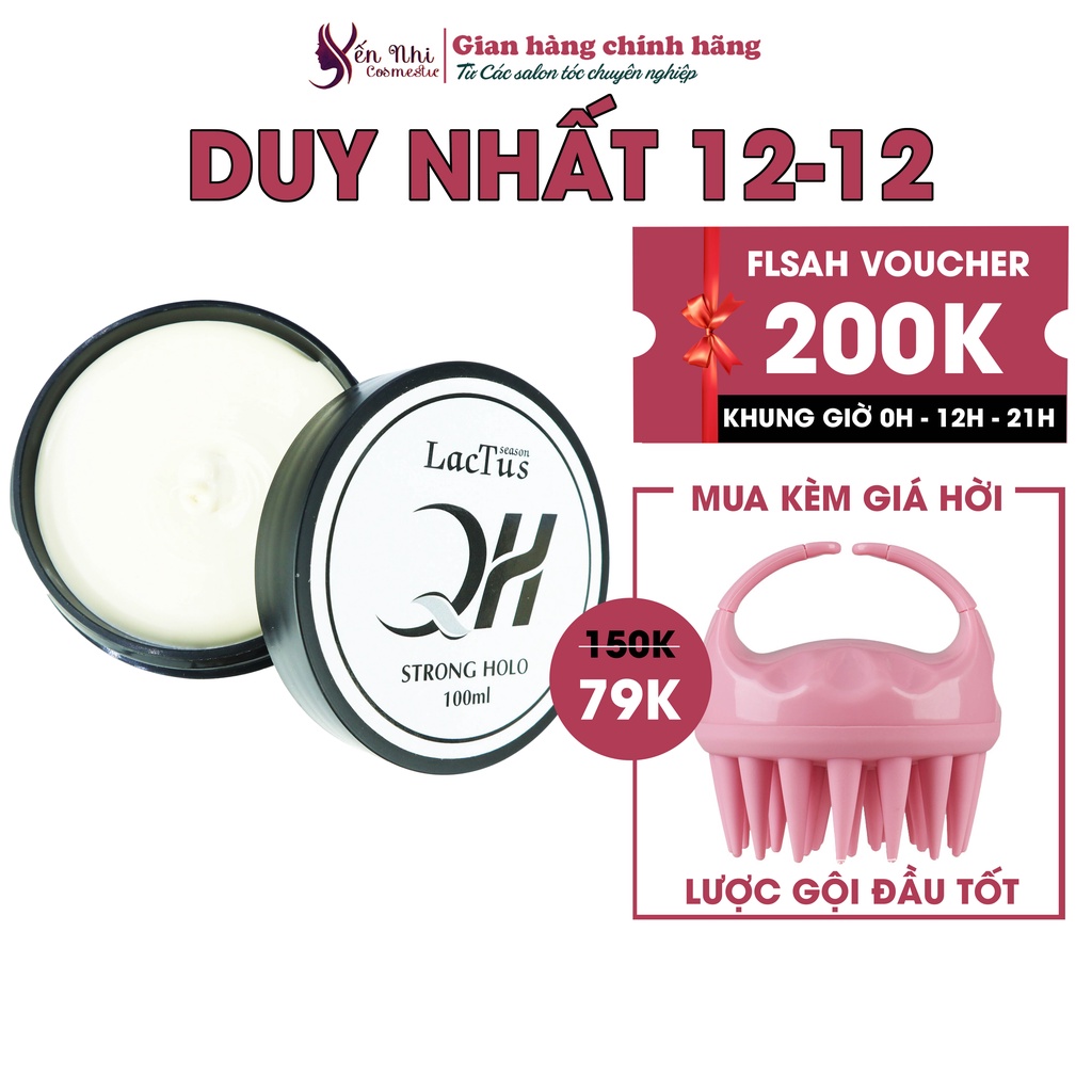 Sáp vuốt tóc nam nữ QH lactus season sáp vuốt tóc mềm gel clay wax nam nữ