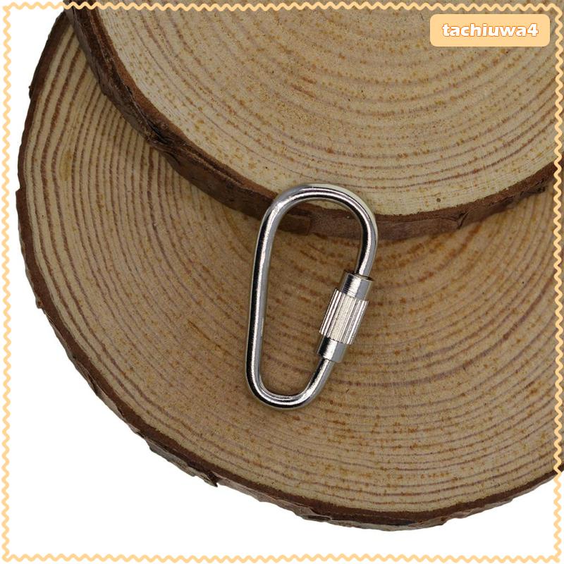 Set 20 Móc Khóa Carabiner Bằng Thép Kích Thước Nhỏ Dùng Cho Cắm Trại / Thể Thao / Karabiner