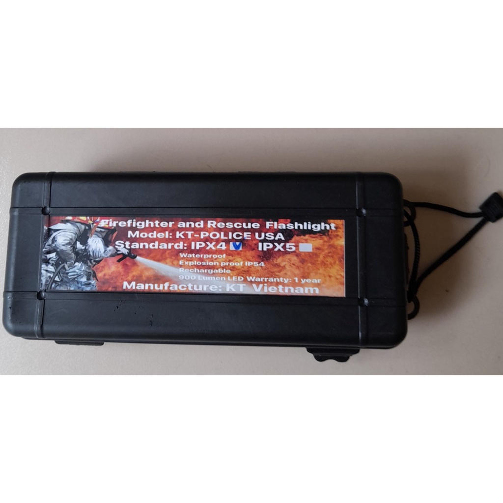 ĐÈN PIN PCCC TIÊU CHUẨN IPX4 CHO LÍNH CỨU HỎA