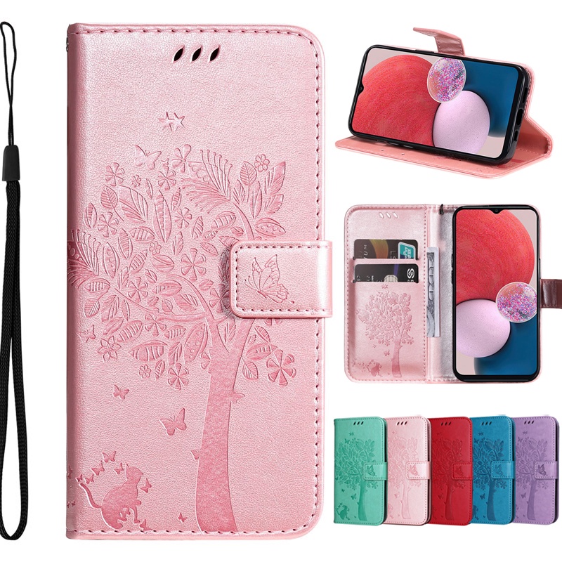 Bao Da Điện Thoại Nắp Lật Kiêm Ví Cho Samsung Galaxy A04 A04s A14 A13 A12 A23 A53 M23 M12 J7 J5 J3 Pro 2017 J730 J530 J330 Ốp