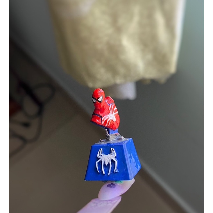 Nút bàn phím cơ_keycap artisan Spiderman