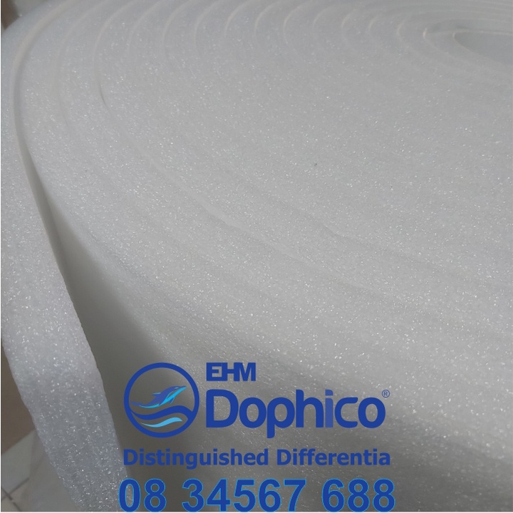 Cuộn xốp Foam dày 30mm x Dài 25M x Rộng 20cm/25cm/30cm/35cm/40cm/45cm/50cm dùng lót bọc, chống sốc hang hóa dễ vỡ
