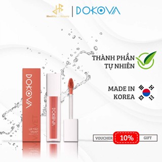 Son môi kem lì siêu mềm mịn môi màu cam đất Dokova