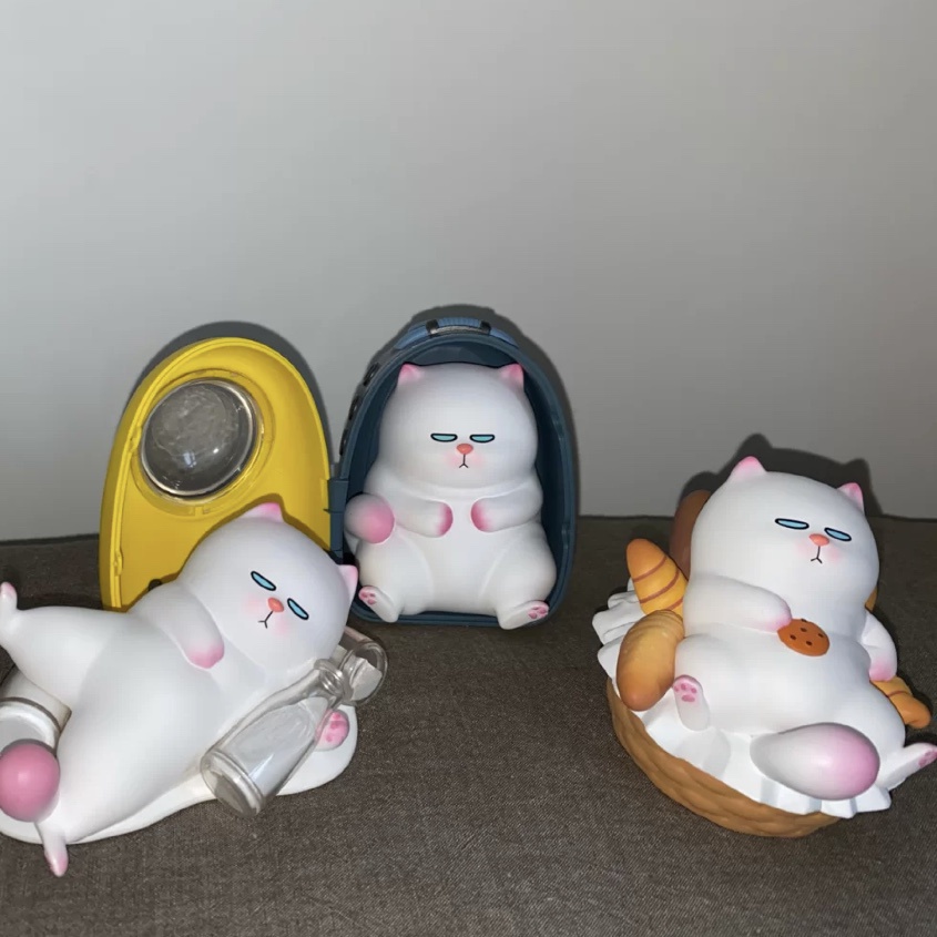 ★Đồ Chơi Hgtoys Hgtoys★  [] Búp Bê Popmart VIVICAT Lười Biếng Loạt Hộp Bí Ẩn Trang Trí Thời Th