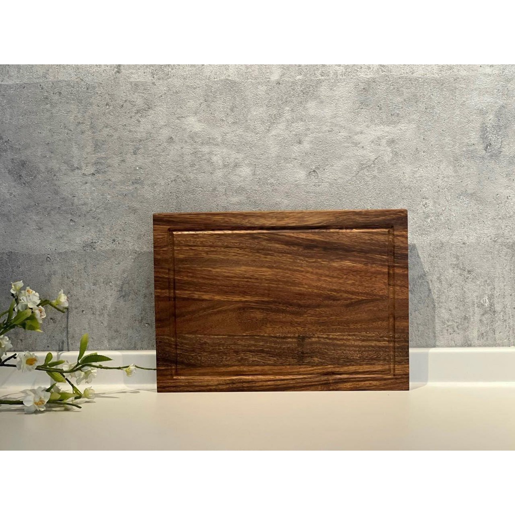Thớt thái thớt chặt gỗ óc chó KAIYO hình chữ nhật, kích thước 35 x 25 cm chính hãng