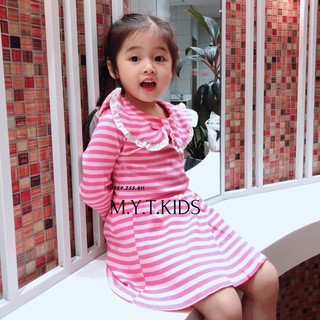 Váy len bé gái cổ bèo mytkids