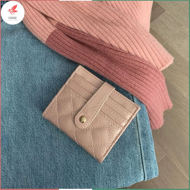 Cnyz Ví Ngắn Đựng Thẻ Và Tiền Xu Đa Năng Bằng Da Bò Phong Cách retro Dành Cho Học Sinh Nữ [Hàng Có Sẵn]