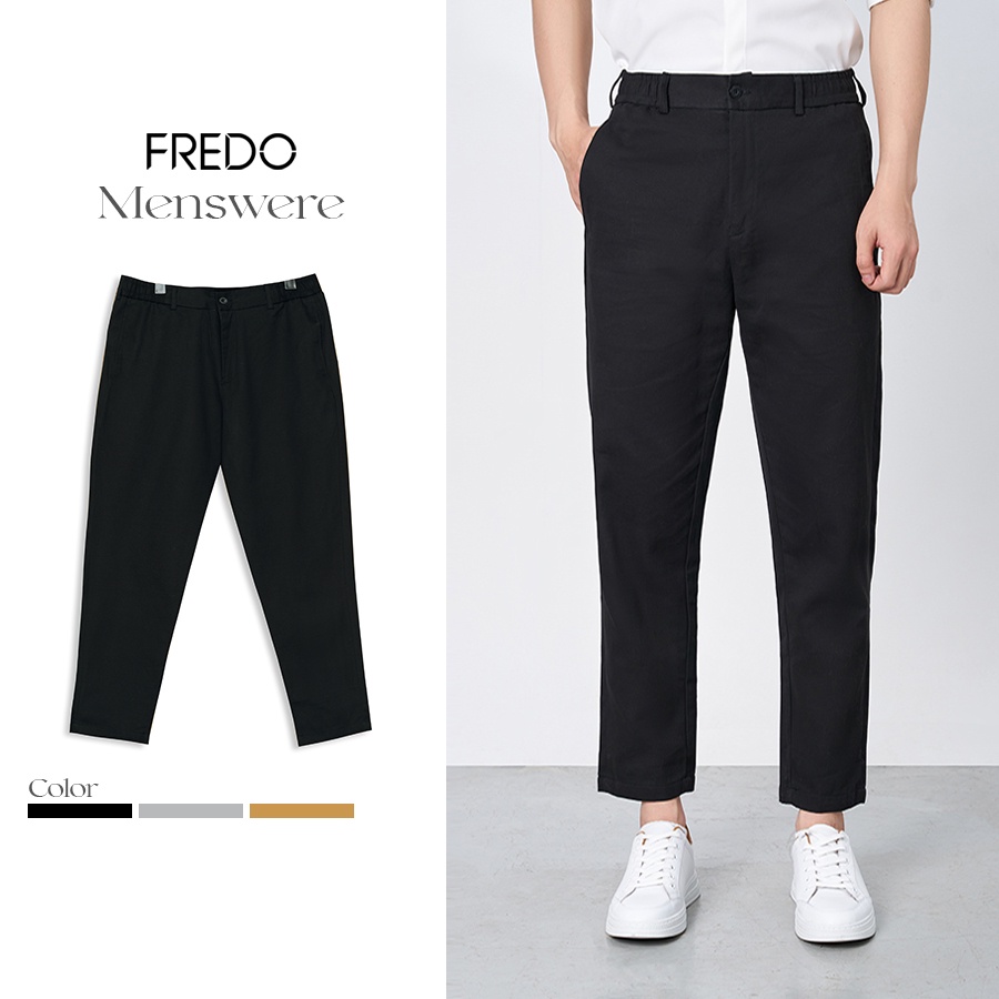 Quần Kaki Nam Công Sở Trẻ Trung FREDO, Quần Baggy Nam Kaki Dáng Suông Thoải Mái Ống Côn Năng Động