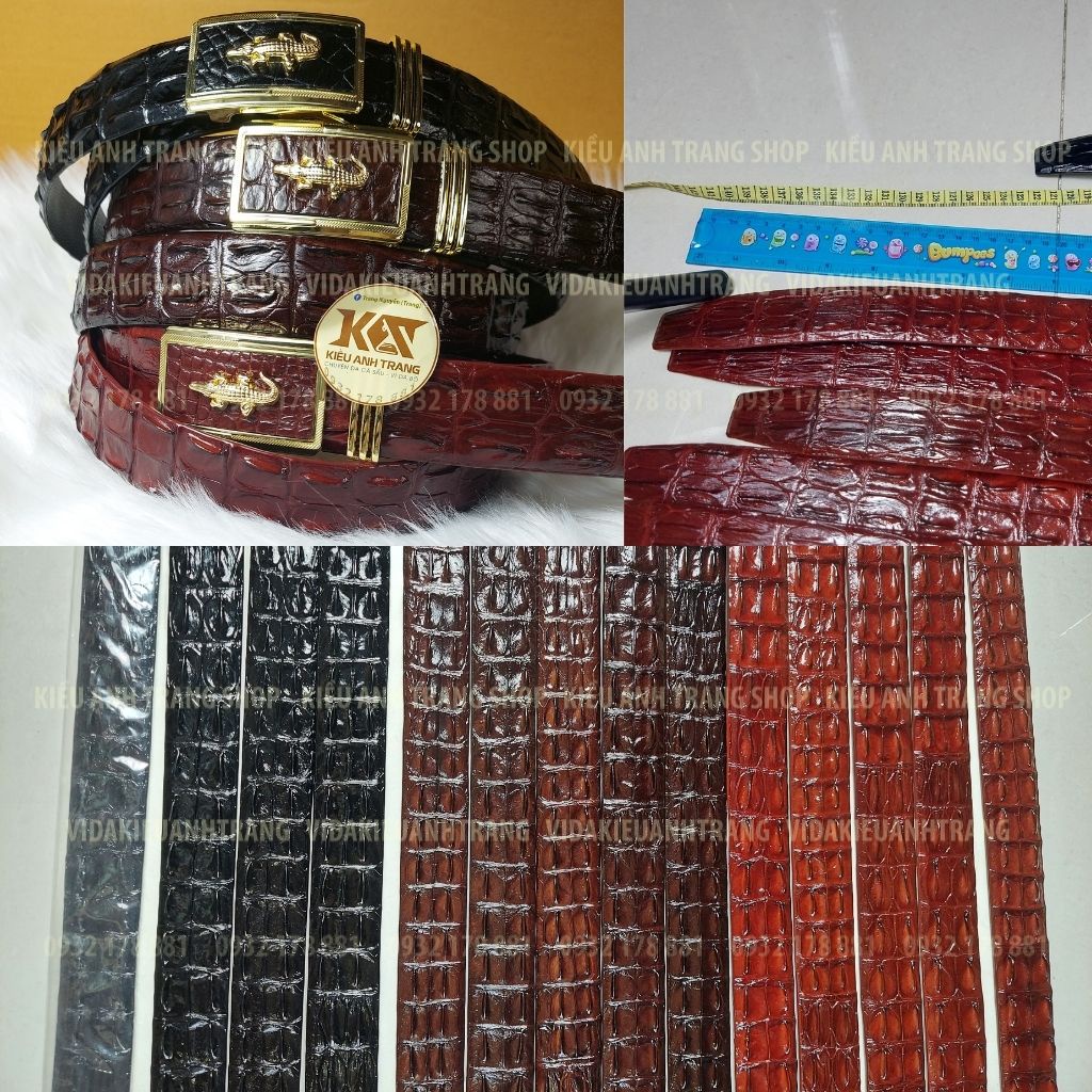 Thắt Lưng BIGSIZE Cá Sấu 140cm bản 3.5cm -Dây Nịt Nam da cá sấu thật-KATBTLK008-VIDAKIEUANHTRANG
