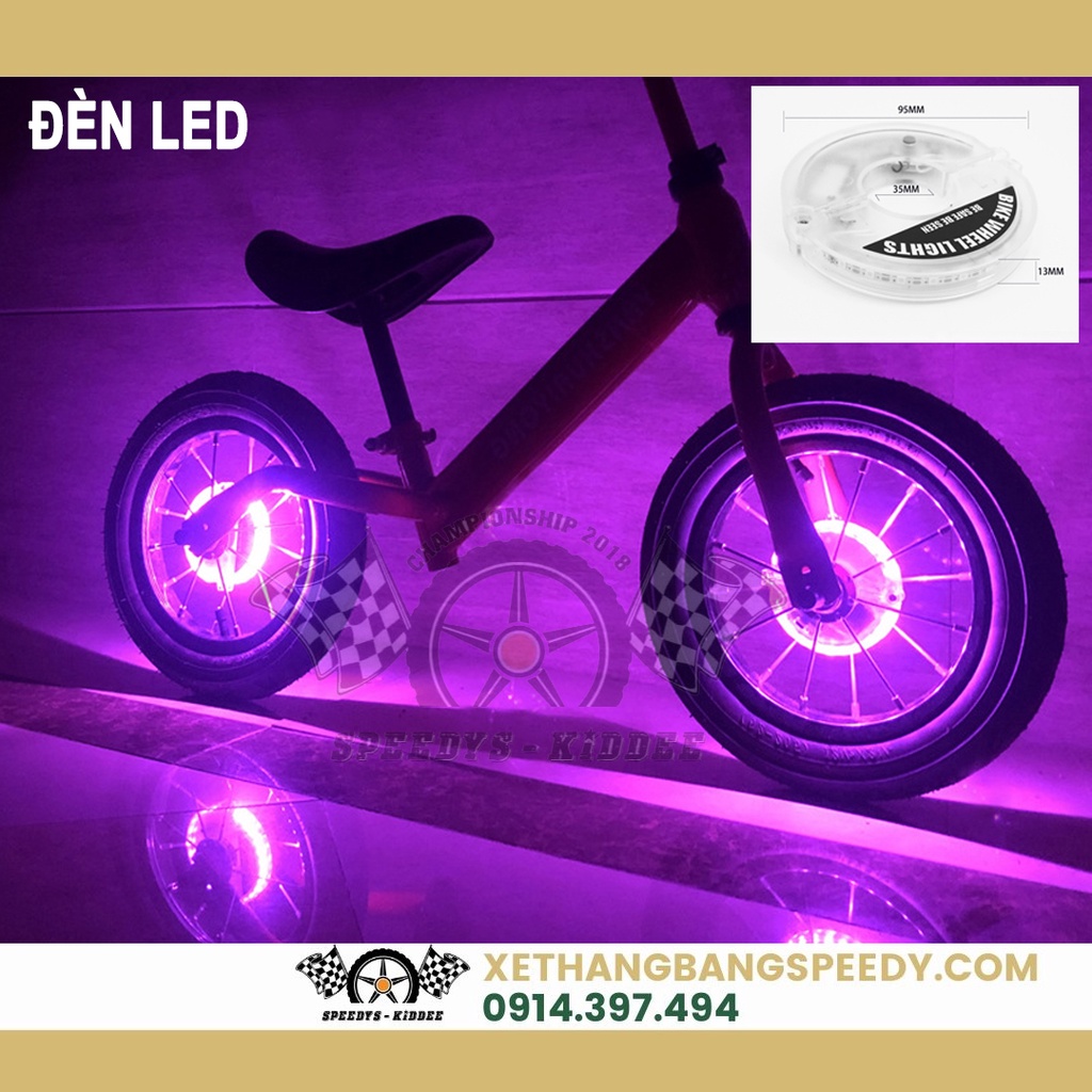ĐÈN LED GẮN BÁNH XE THĂNG BẰNG, xe đạp loại xạc cảm biến rung