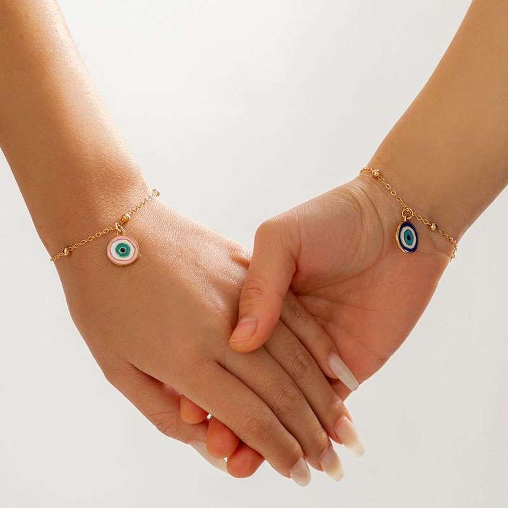 Vòng Tay Dây Bện Gắn Hình Mắt Quỷ 26EDIE Thời Trang Thổ Nhĩ Kỳ Thích Hợp Làm Quà Tặng