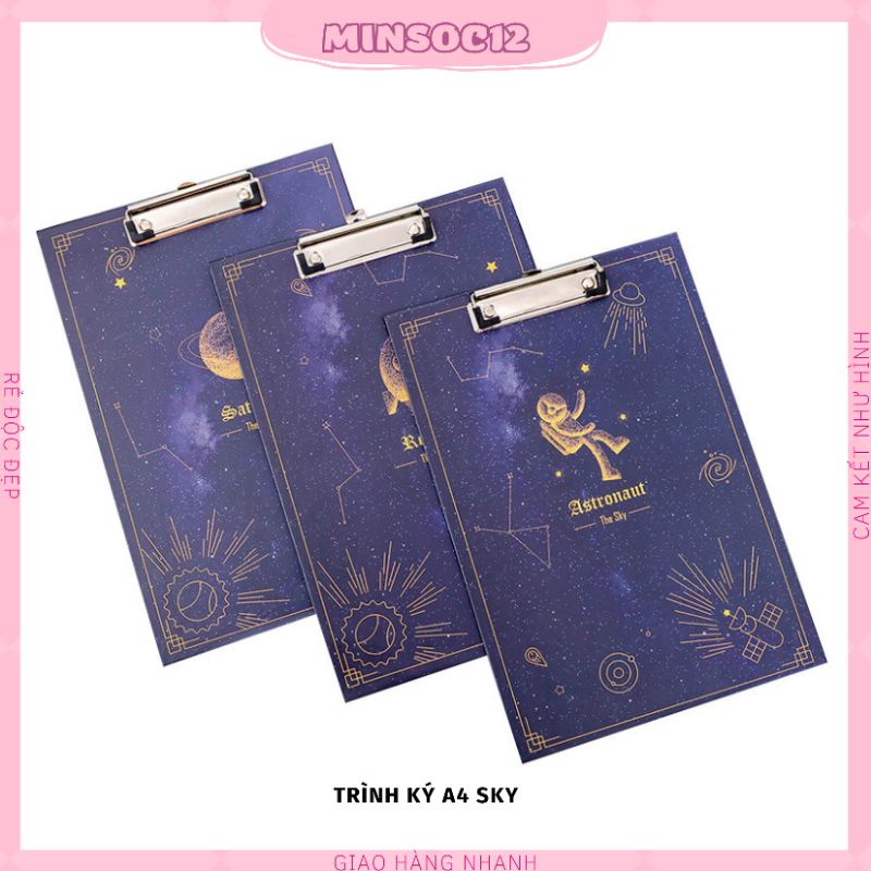 Kẹp giấy A4 Sky/ Trình Ký A4 the Sky