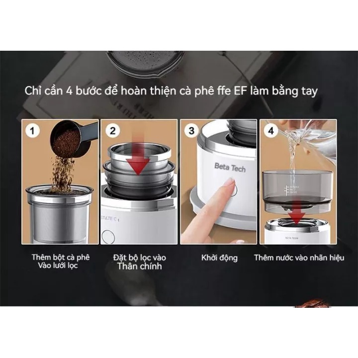 Máy pha cà phê mini Máy pha cà phê ép bằng tay máy xay pha cà phê Máy pha cà phê nhỏ giọt bằng tay bán tự động dụng cụ pha cà phê