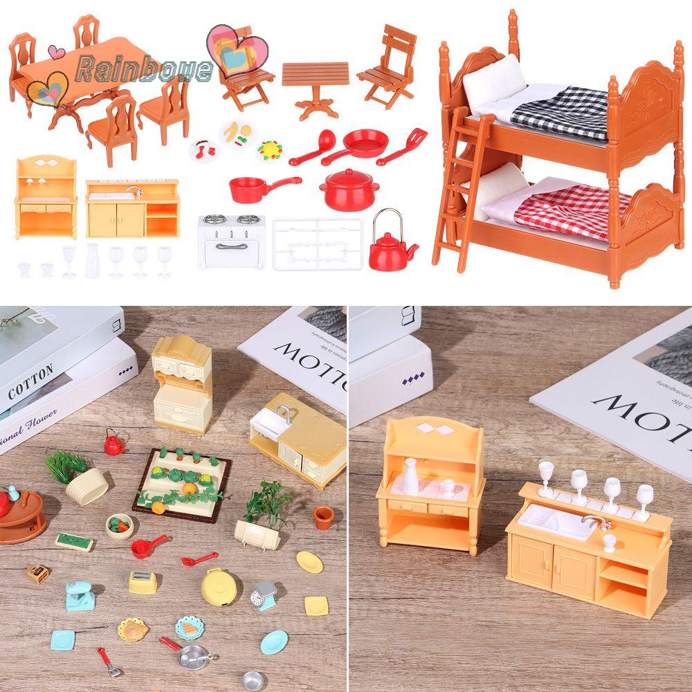 Đồ Nội Thất Nhà Bếp 3D Trang Trí Nhà Búp Bê