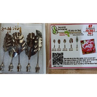 Kim làm thạch rau câu 3D inox 304 Ngọc Huệ hoa tulip 3