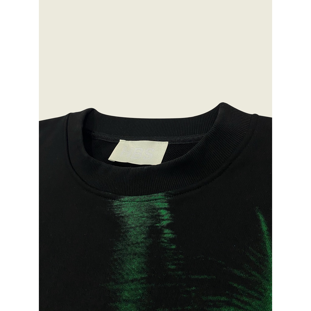 Áo sweater nỉ da cá HBS GREEN EYES SWEATSHIRT