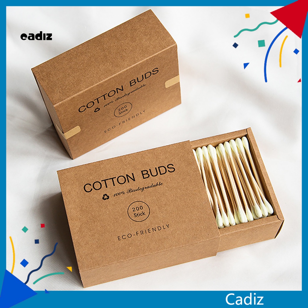 1 Hộp Tăm Bông Trang Điểm Mềm Mại Nhỏ Gọn Tiện Lợi