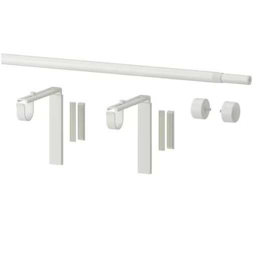 Bộ thanh treo rèm 70-120/120-210 kèm đỡ RÄCKA IKEA chính hãng