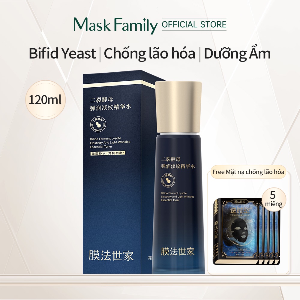 MASK FAMILY Toner Chống Lão Hóa Làm mờ các nếp nhăn Nước Cân Bằng Dưỡng Ẩm làm sáng da Chăm Sóc Da 120ml