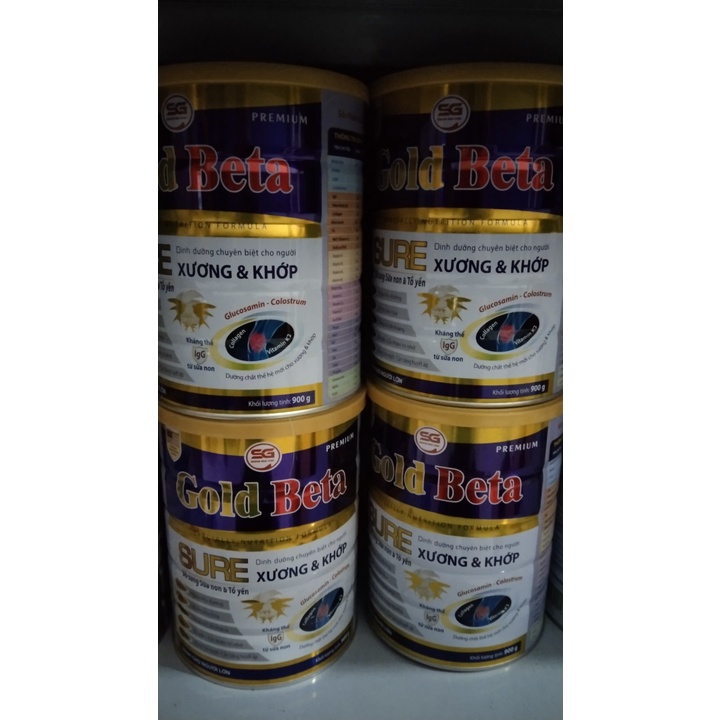 Sữa Gold Beta Sure 900gam - Sữa dành cho người già Ngăn ngừa Loãng Xương Tiểu Đường