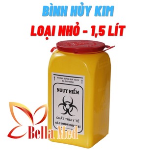 Bình hủy kim, bình đựng kim tiêm 1,5 lít