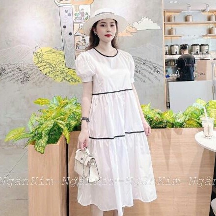Váy Bầu Dự Tiệc -I Đầm Bầu Công Sở Kiểu Dáng Suông Thiết Kế Cao Cấp Mặc Nhà Mùa Hè Xinh Đẹp