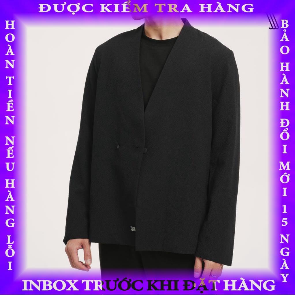Áo khoác blazer nam SSSTUTTER không ven cổ cài lệch 1 nút NOVE BLAZER buinguyet