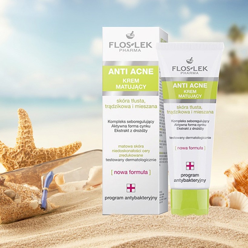 Kem kiểm soát dầu và điều tiết nhờn Floslek Anti Acne Mattifying Cream 50ml | BigBuy360 - bigbuy360.vn