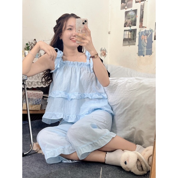 Bộ Ngủ / Mặc Nhà Pyjama Hay Dây Babydoll Tầng Taobao Order Kèm ẢNH THẬT