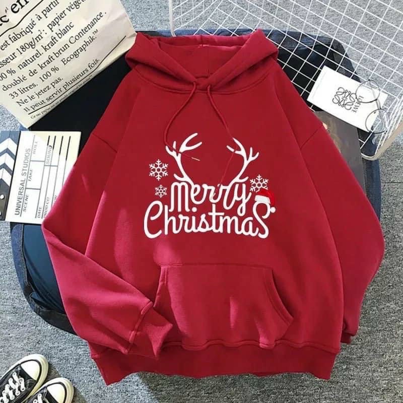 Áo Sweater Cặp Thêu Hình Noel 2023 Chất Nỉ Ngoại Siêu Hot (HỎA TỐC)