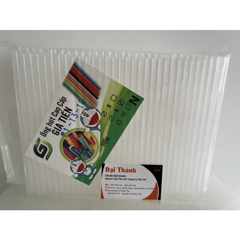 Ống hút nhựa hút trân châu, sinh tố, nước mía… bịch 0.5kg