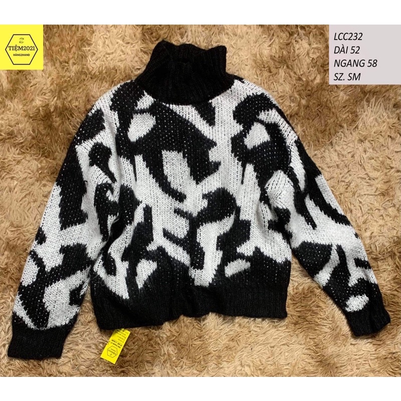LCC232 Áo len thừng nữ form dáng Hàn quốc size M hàng2hand TIEM2021
