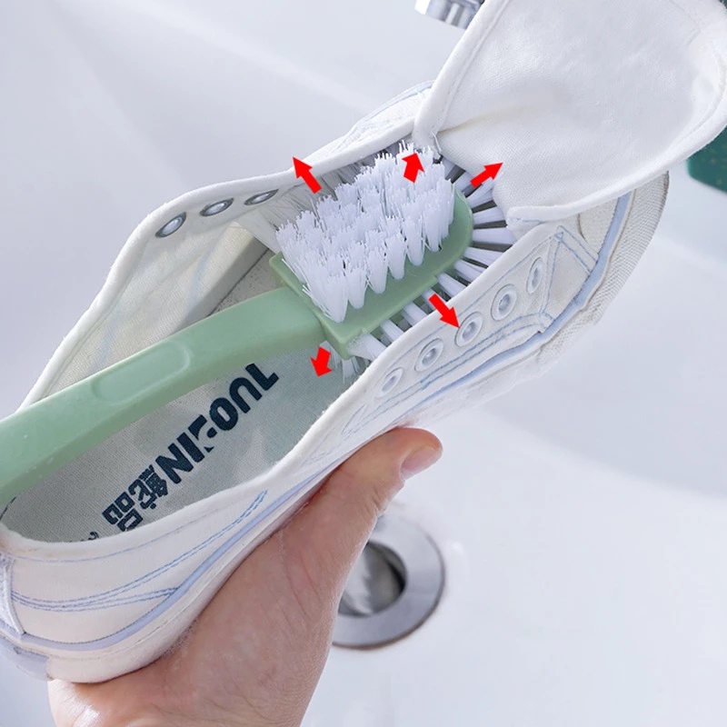 1 Bàn Chải Chà Giày Bằng Nhựa Năm Mặt Khử Nhiễm Đa Năng