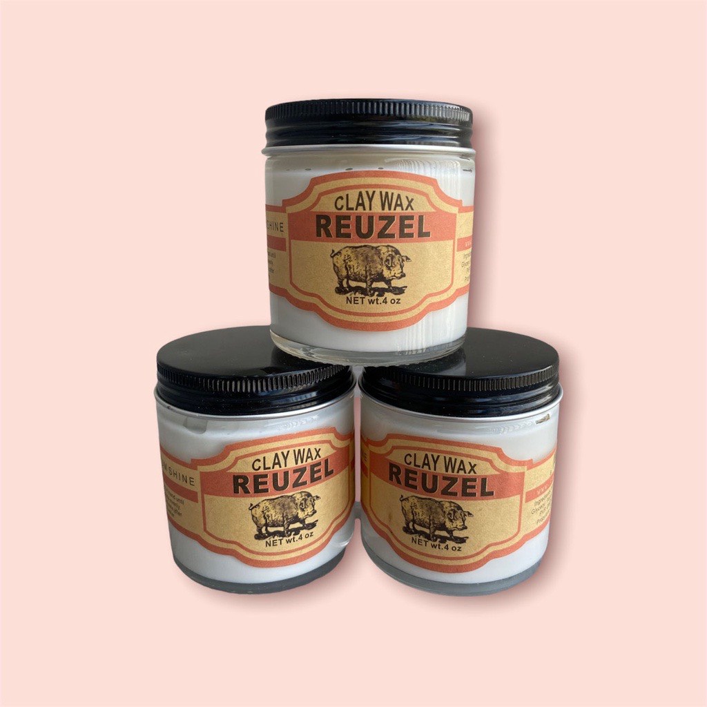 Sáp vuốt Tóc Nam THủy Tinh Lợn Hồng Mới Nhất Reuzel Clay Wax