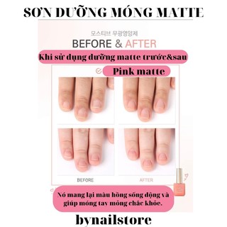 [Mostive] Sơn dưỡng cứng móng haft matte cao cấp Hàn Quốc (1pcs)