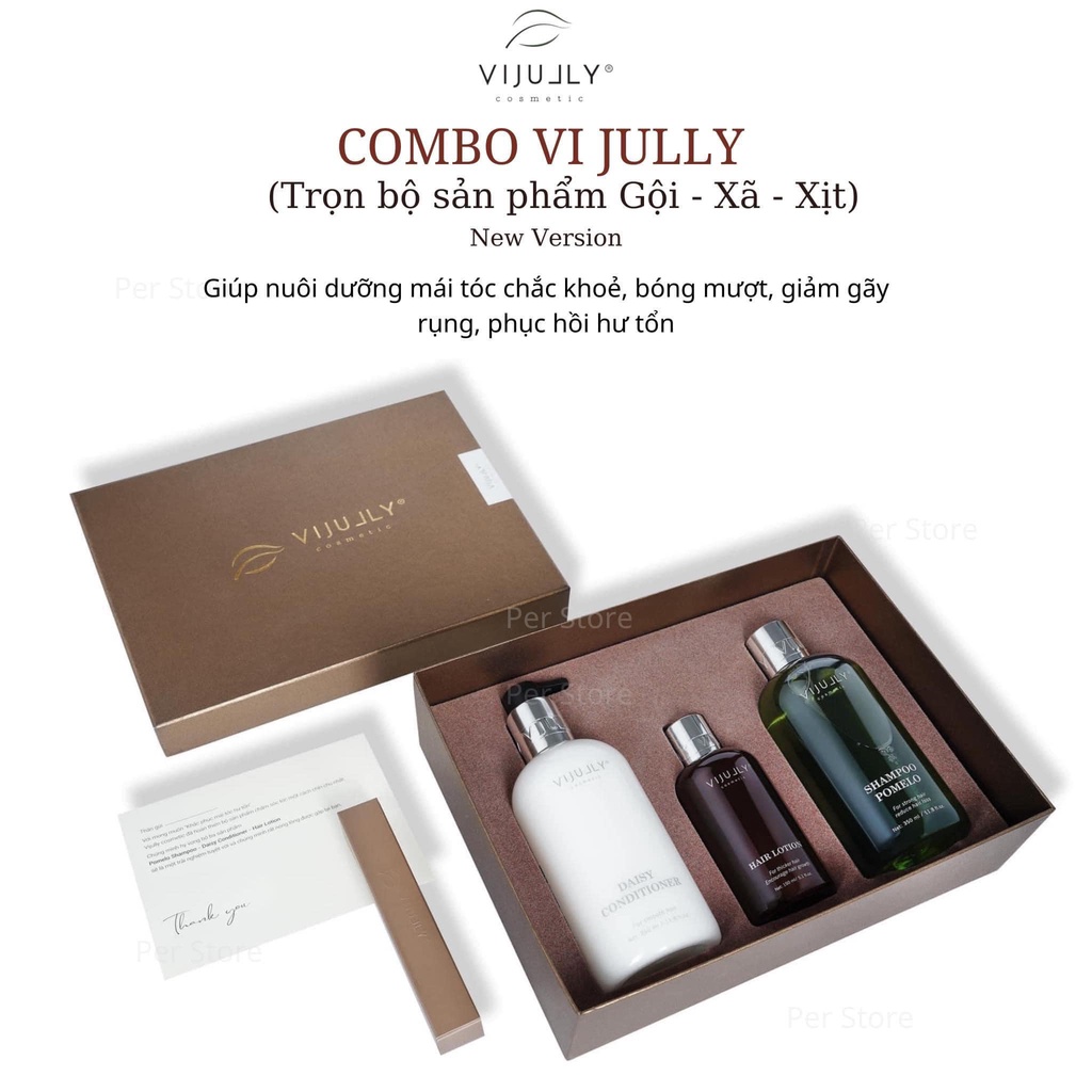 Combo bộ 3 chai bưởi vijuly