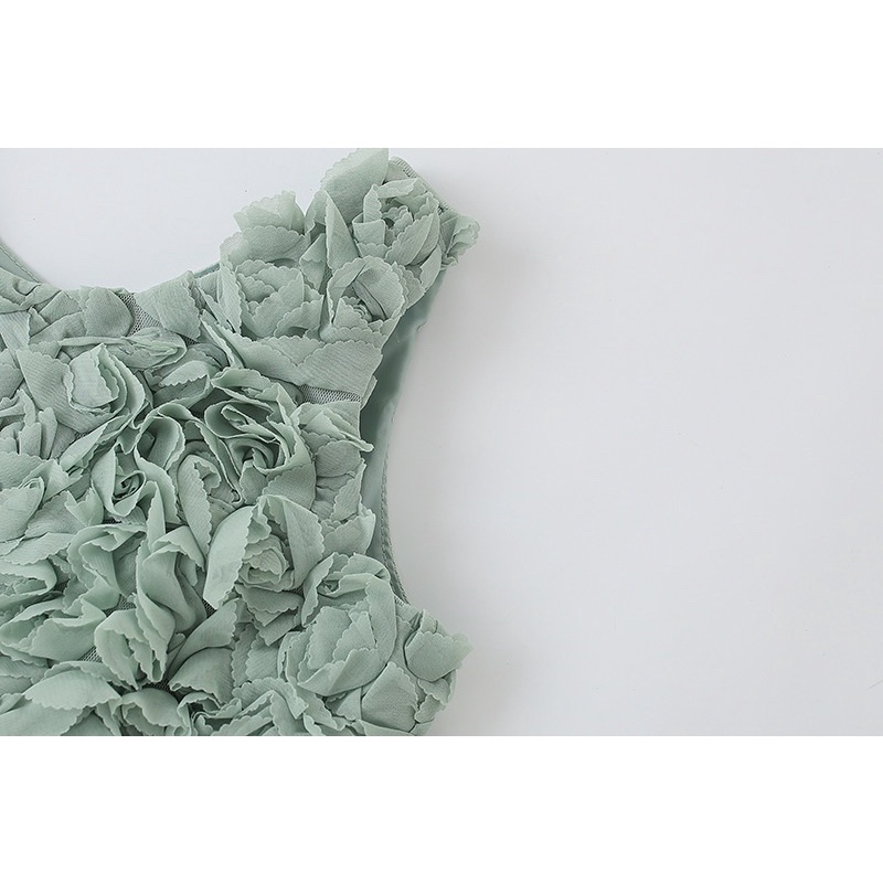 Đầm xoè kết hoa HM bé gái xuất xịn siêu xinh