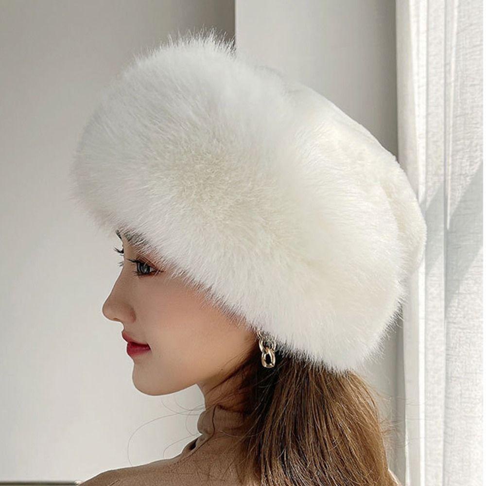 Mũ Lông Giả Mềm Mại Thời Tiết Cho Nữ