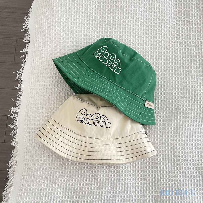 Mũ Tai Bèo Họa Tiết Thêu Phong Cách Unisex Cho Các Bé