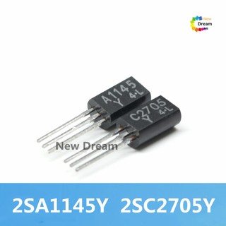 Mới set 20 linh kiện bán dẫn mới 2sa1145 2sc2705 to92 a1145 c2705 to-92 2sa1145y 2sc2705y